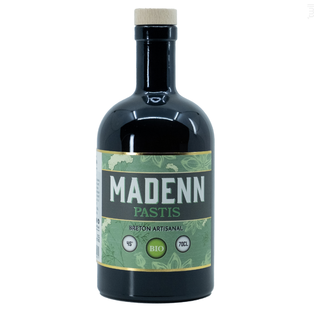 Pastis Breton MADENN bio 45° 70cL Distillerie Breizh'cool