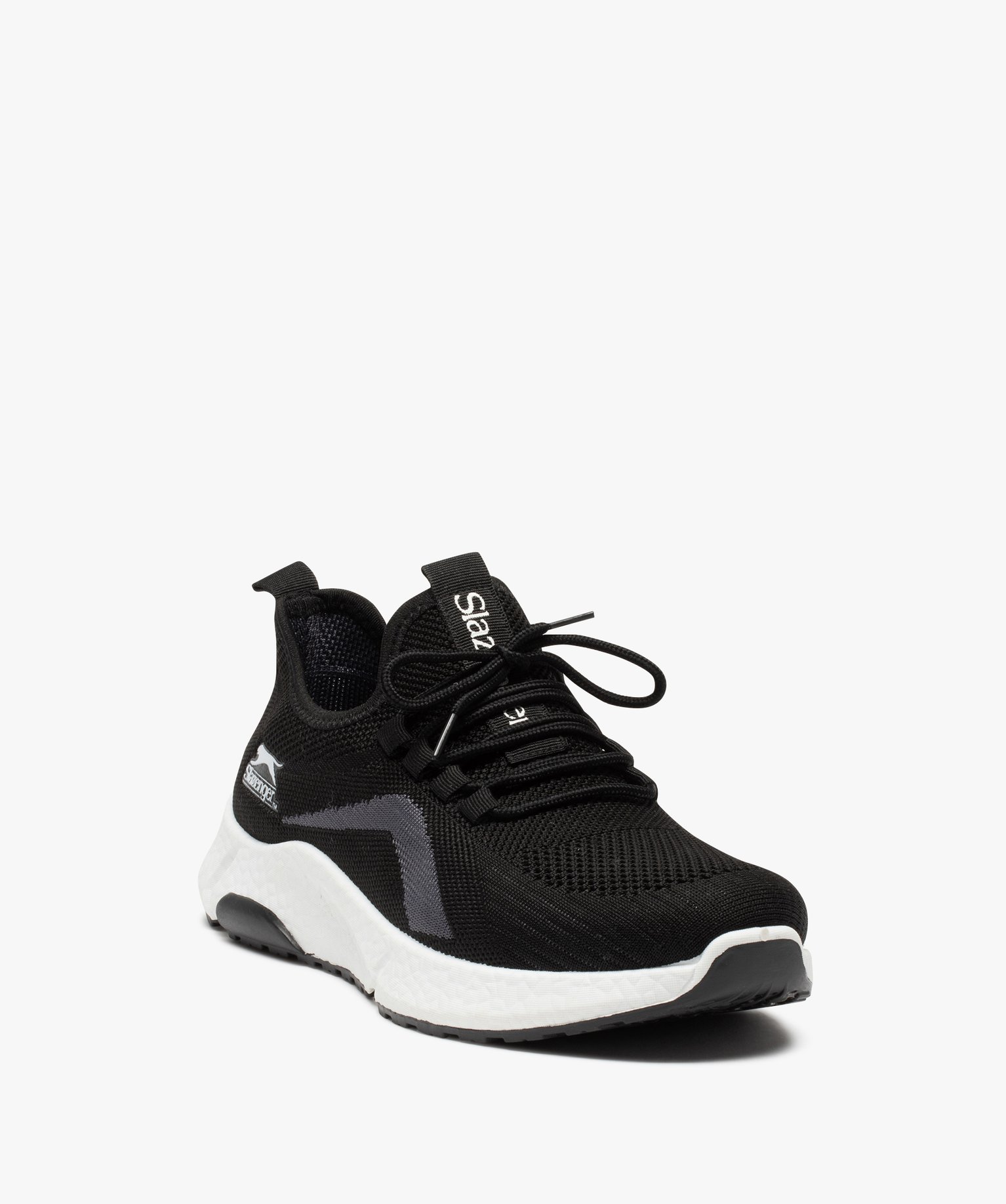 Baskets homme à enfiler en maille unie – Slazenger noir | GEMO