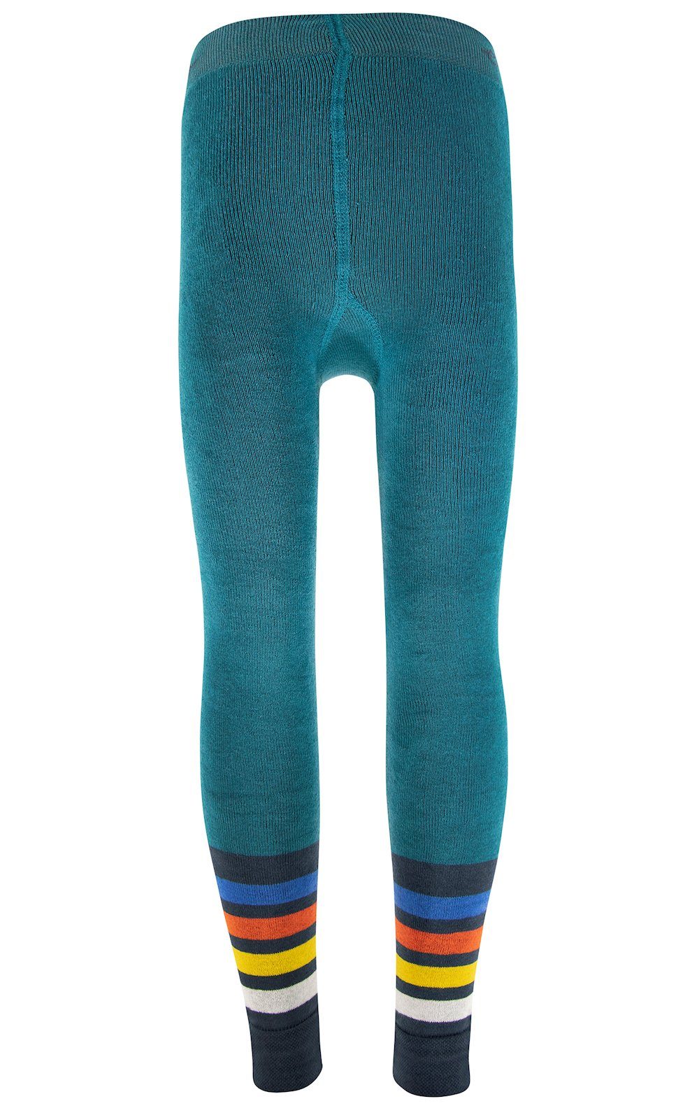 Ewers Thermoleggings Ewers Thermo Leggings bunte Ringel Innenplüsch türkis blau (1-tlg)
