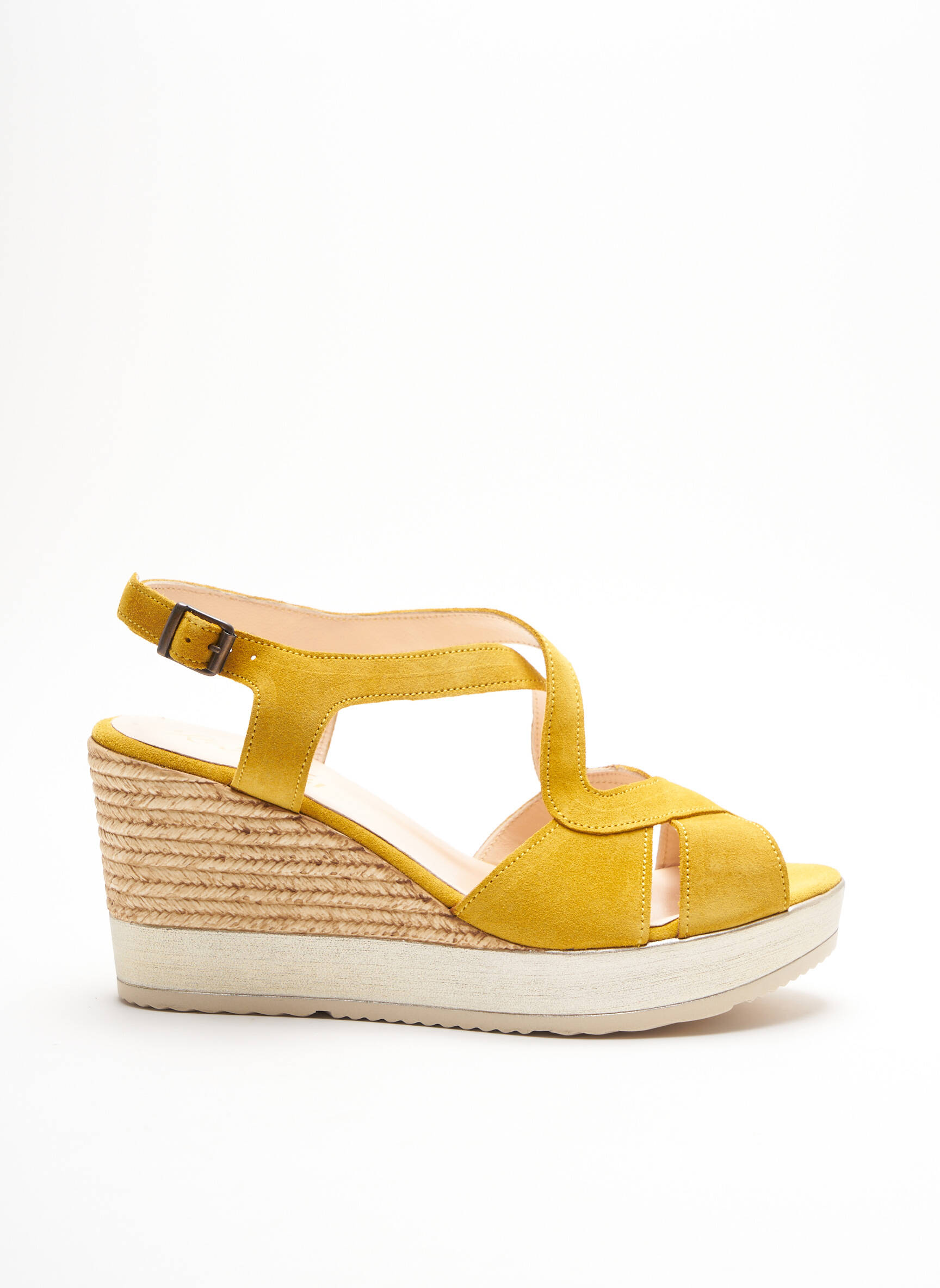 Rebelles Sandales Nu Pieds Femme couleur jaune