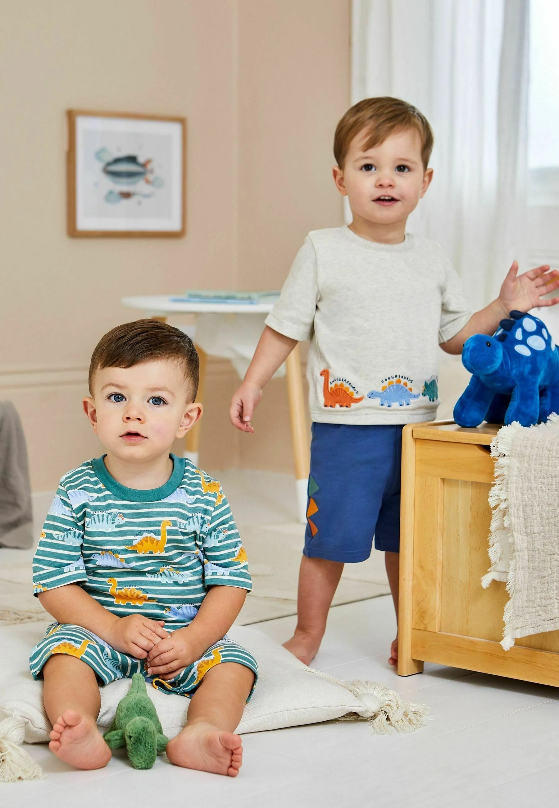 JoJo Maman Bébé 2-PACK DINOSAUR REGULAR FIT SET - Pijamas