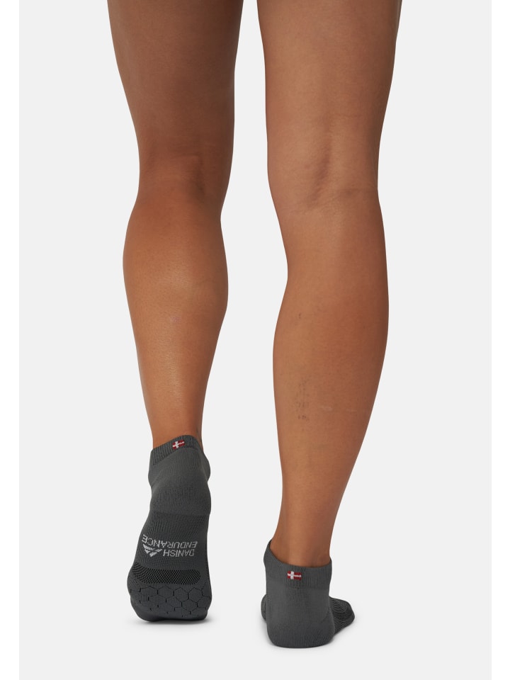 DANISH ENDURANCE Laufsocken Long Distance Low-Cut in black/blue/grey günstig kaufen