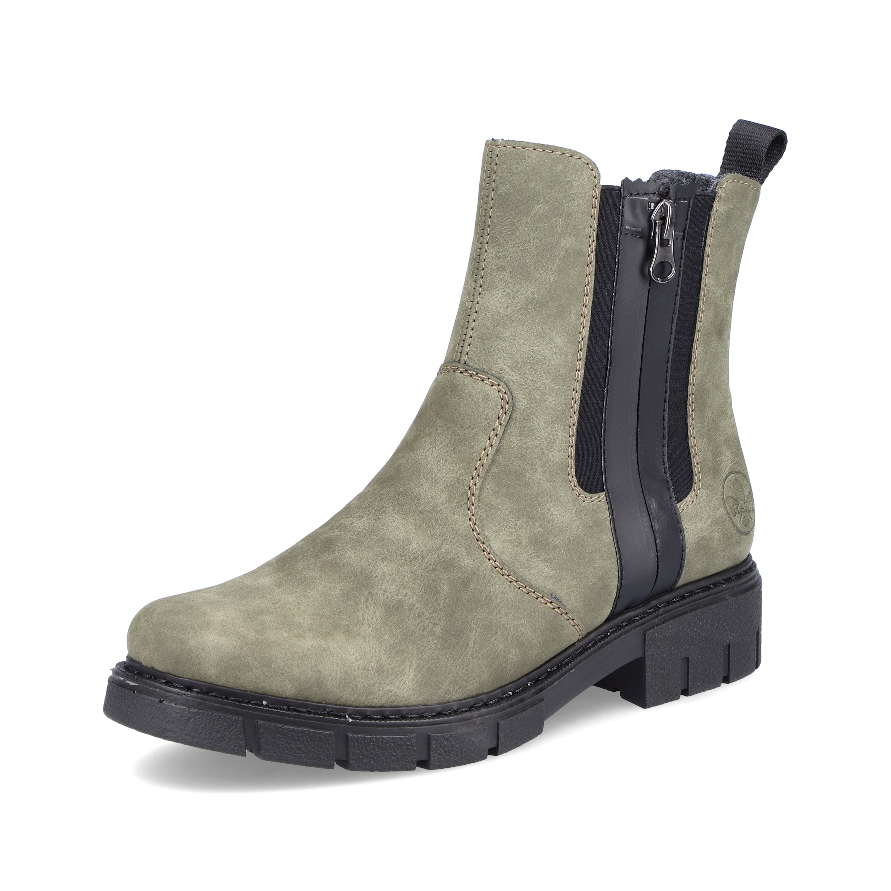 Rieker Damen Chelsea Boots laubgrün