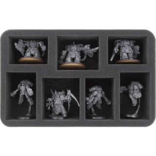 Schaumstoffeinlage für Primaris Space Marines - 7 Fächer