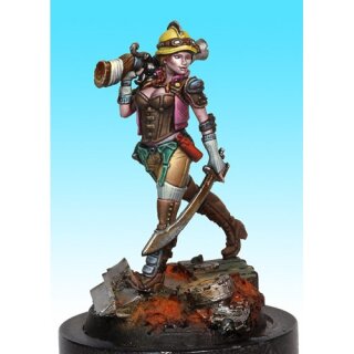 Female Gear 2 (blunderbuss, medium blade and hardened leather)