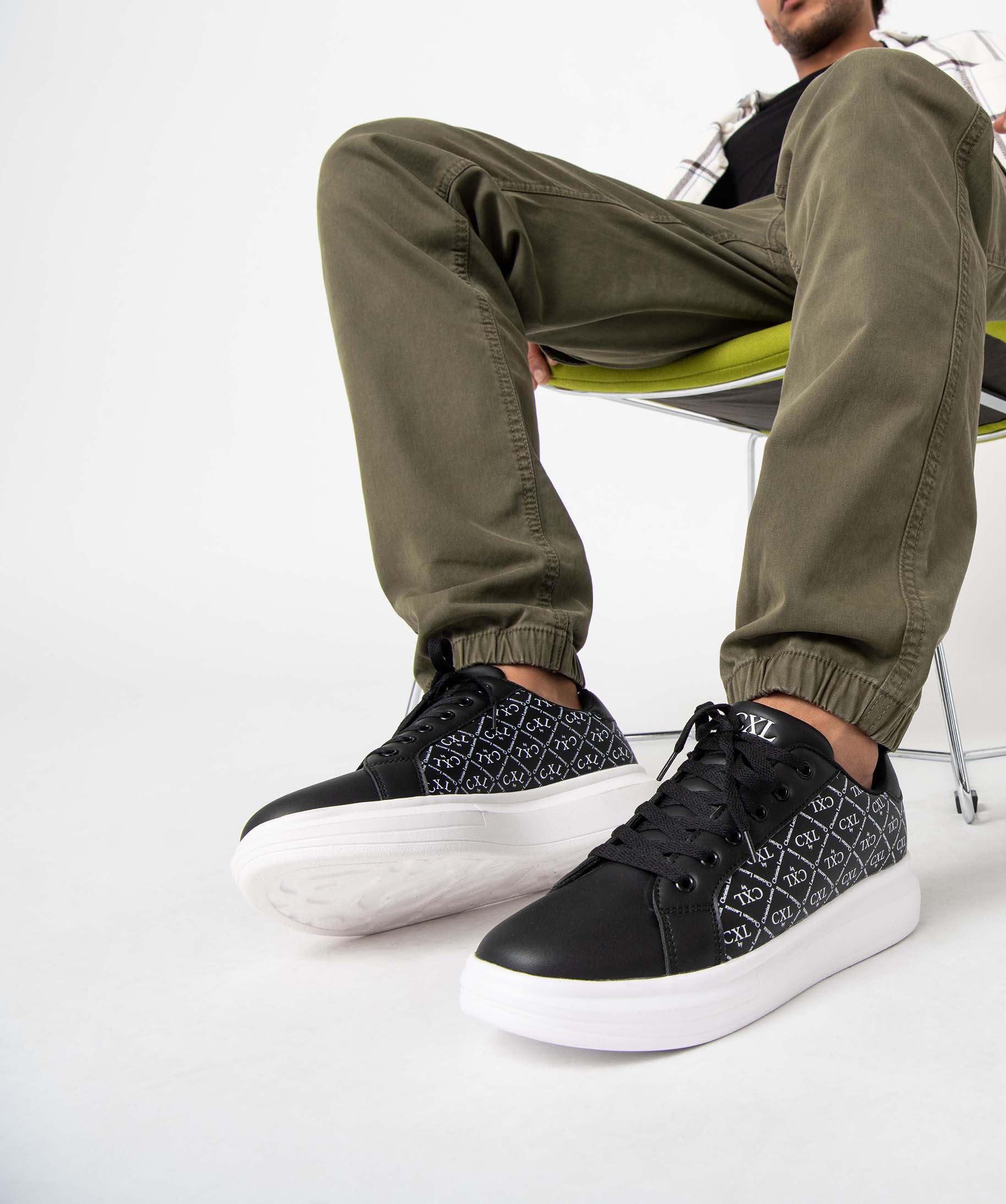 Baskets homme à semelle plateforme – CXL by Christian Lac... noir | GEMO