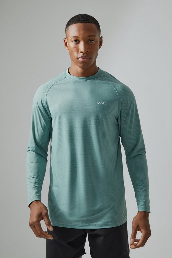 Man Active Slim-Fit Mesh-Oberteil