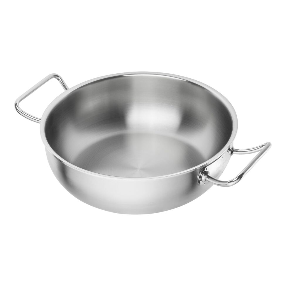 Wok 30 cm, 18/10 Edelstahl