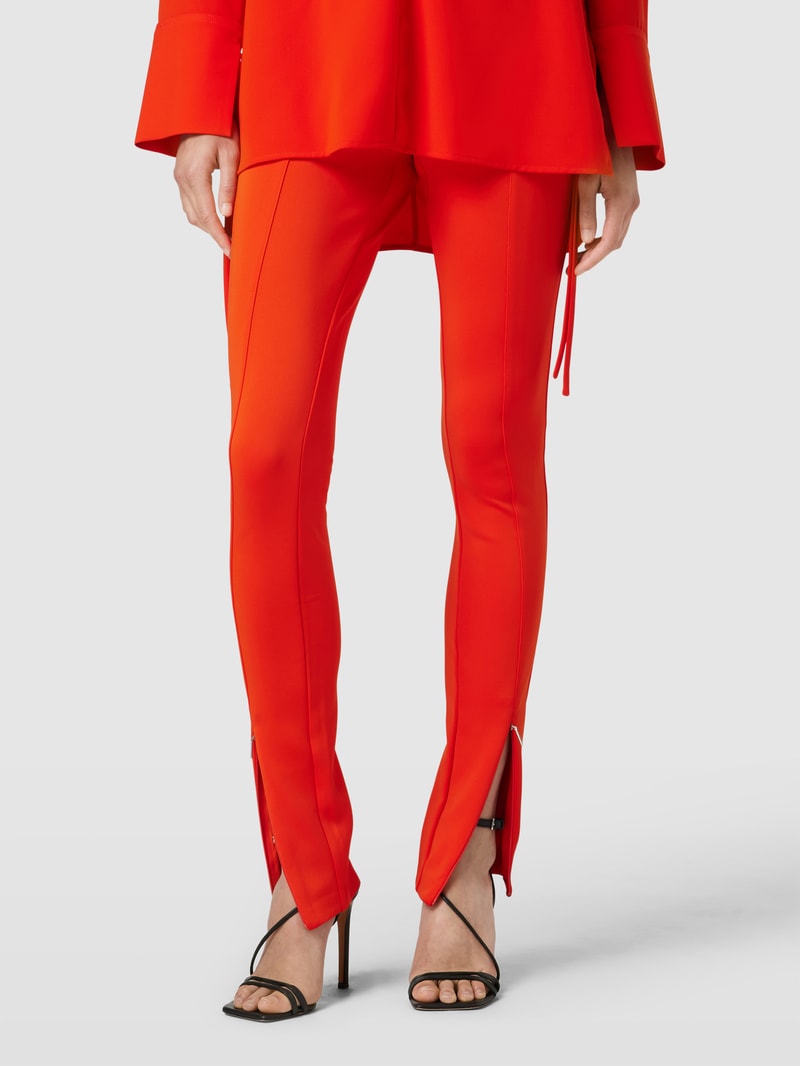 Leggings mit elastischem Bund in rot