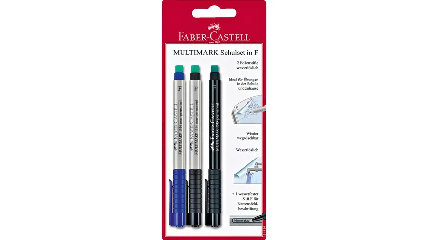 FABER-CASTELL Multimark Folienstifte im 3er Set