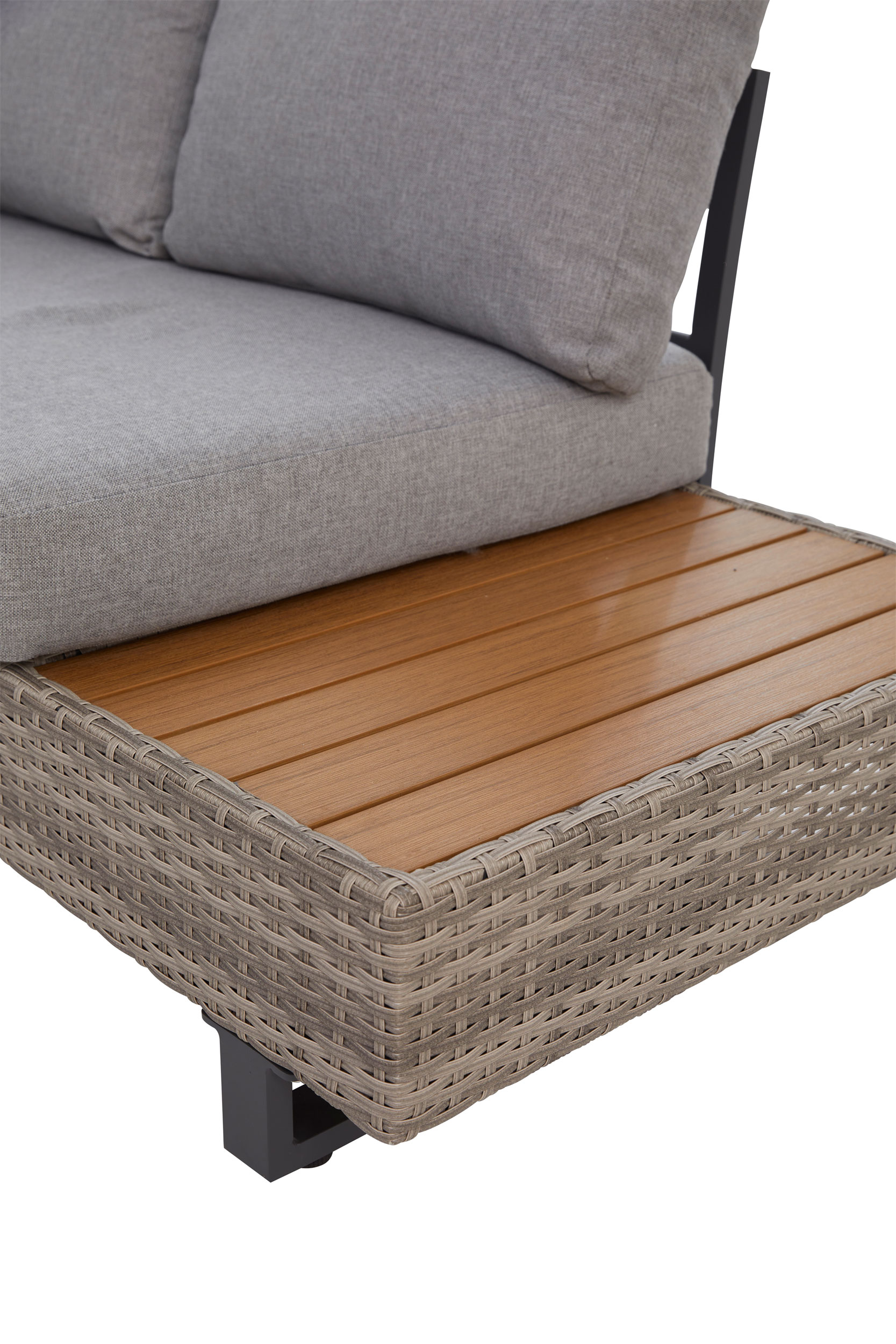 OUTDOORGartenlounge-Set 3 tlg. Alu