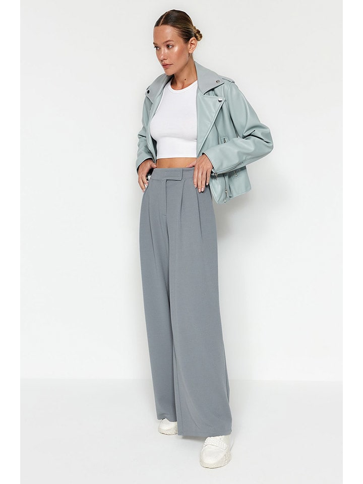 trendyol Marlenehose in Grau günstig kaufen