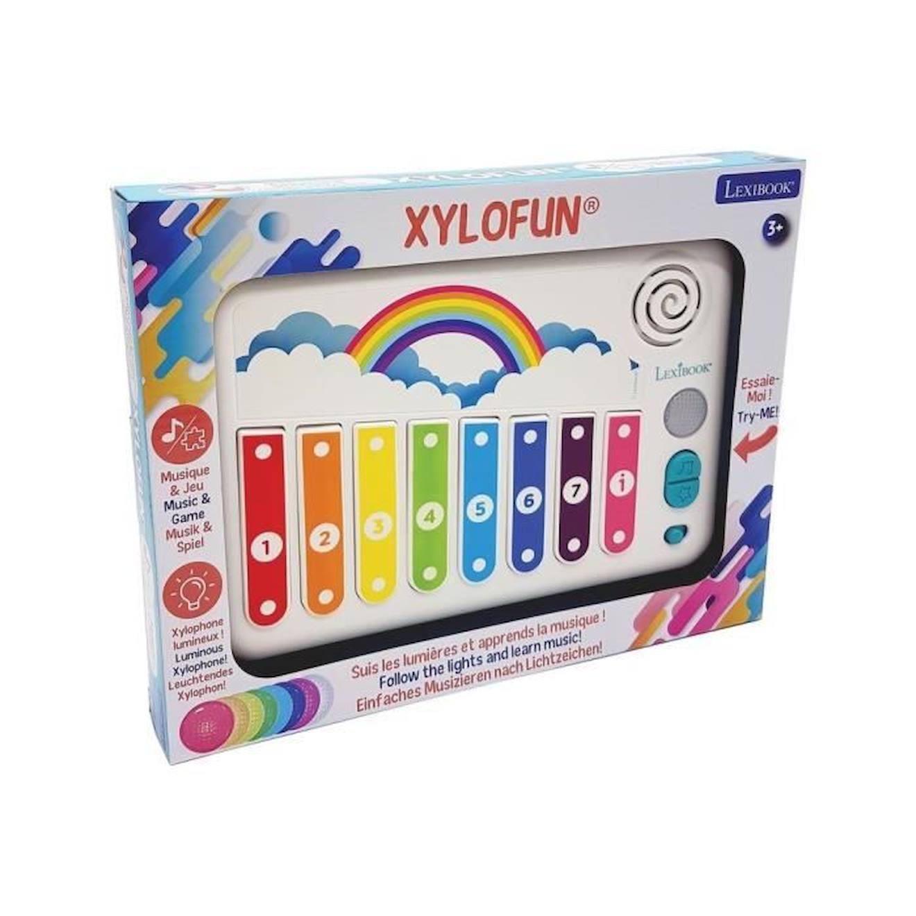 XYLO-FUN Xylophone avec Apprentissage Lumineux de la Musique blanc