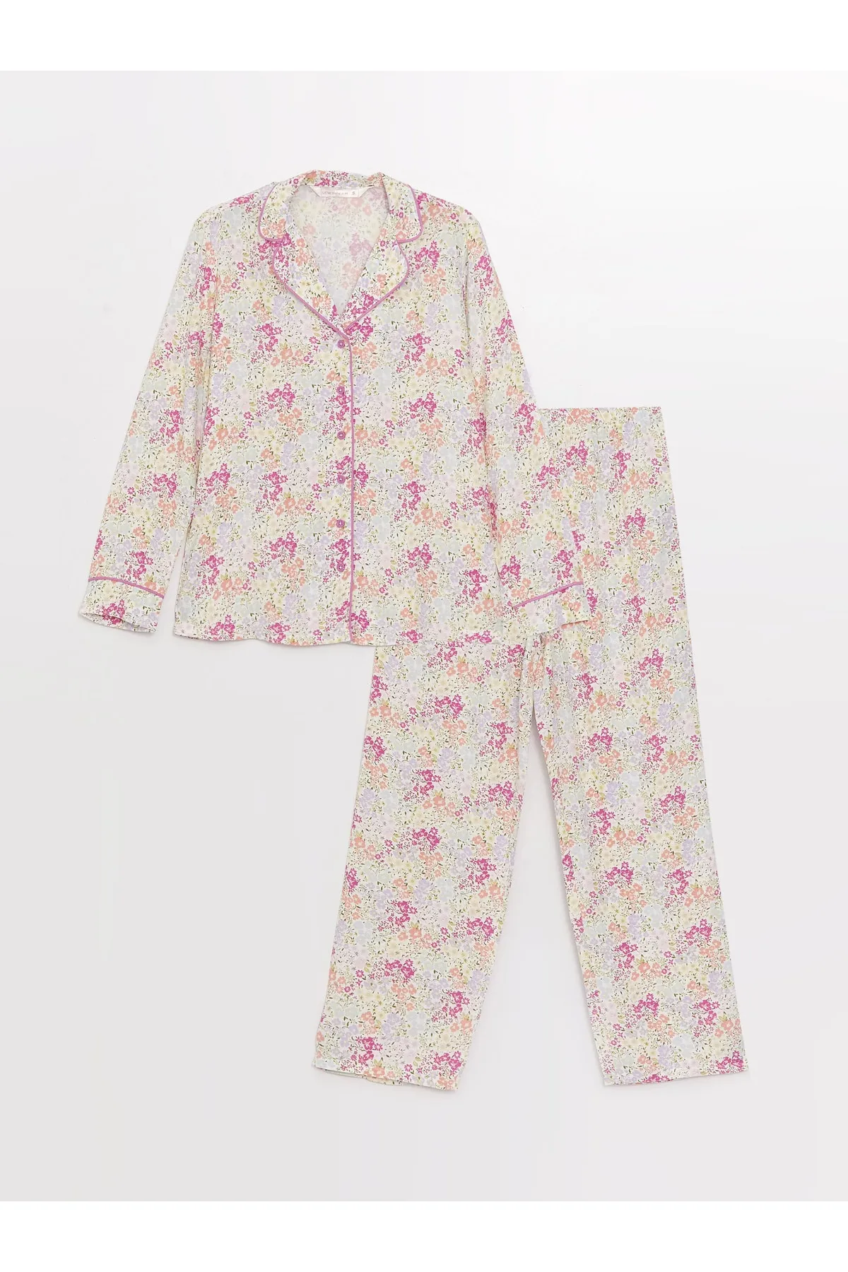 LC Waikiki  Pyjama set - Ecru - Geblümt
