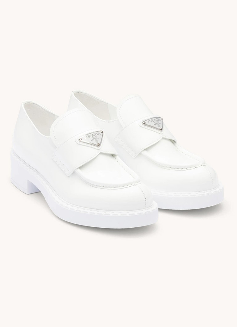 Mocassins de couro Prada