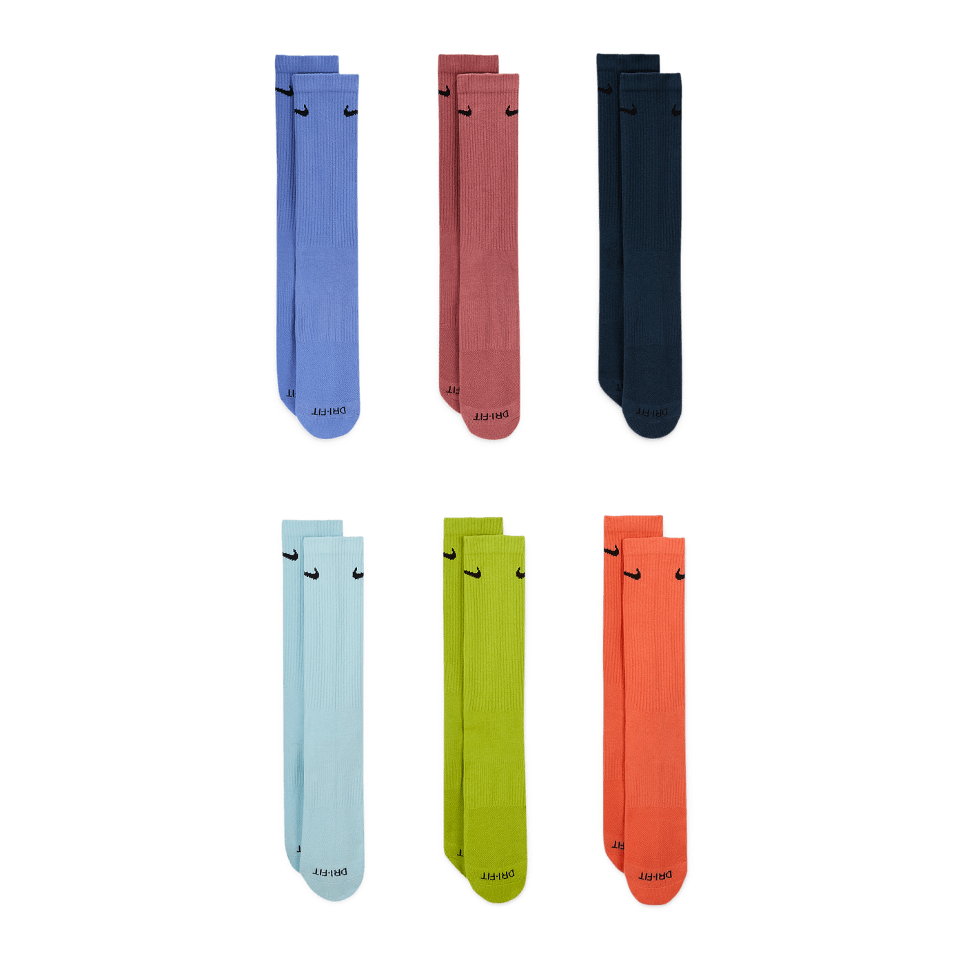 Nike Everyday Plus Cushion Crew 6er Pack Socken Mehrfarbig F967