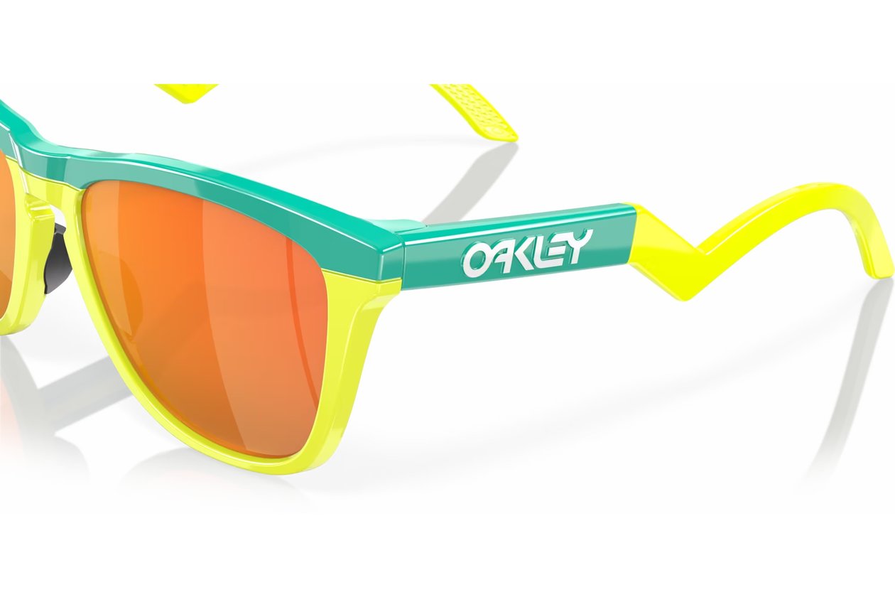 Oakley Frogskins Hybrid Celeste/ Tennis Ball Yellow - Prizm Ruby