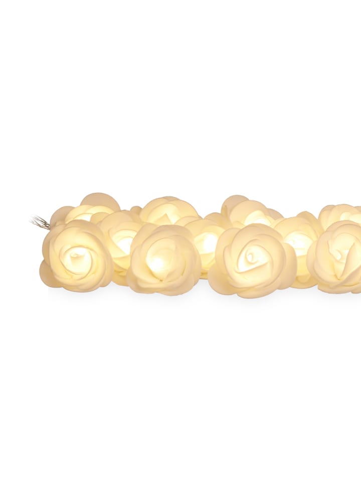 relaxdays Lichterkette Rosen in Weiß - (L)3,3 m günstig kaufen onesize