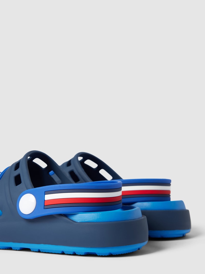 Sandale mit Riemen Modell 'Stripes' in marineblau