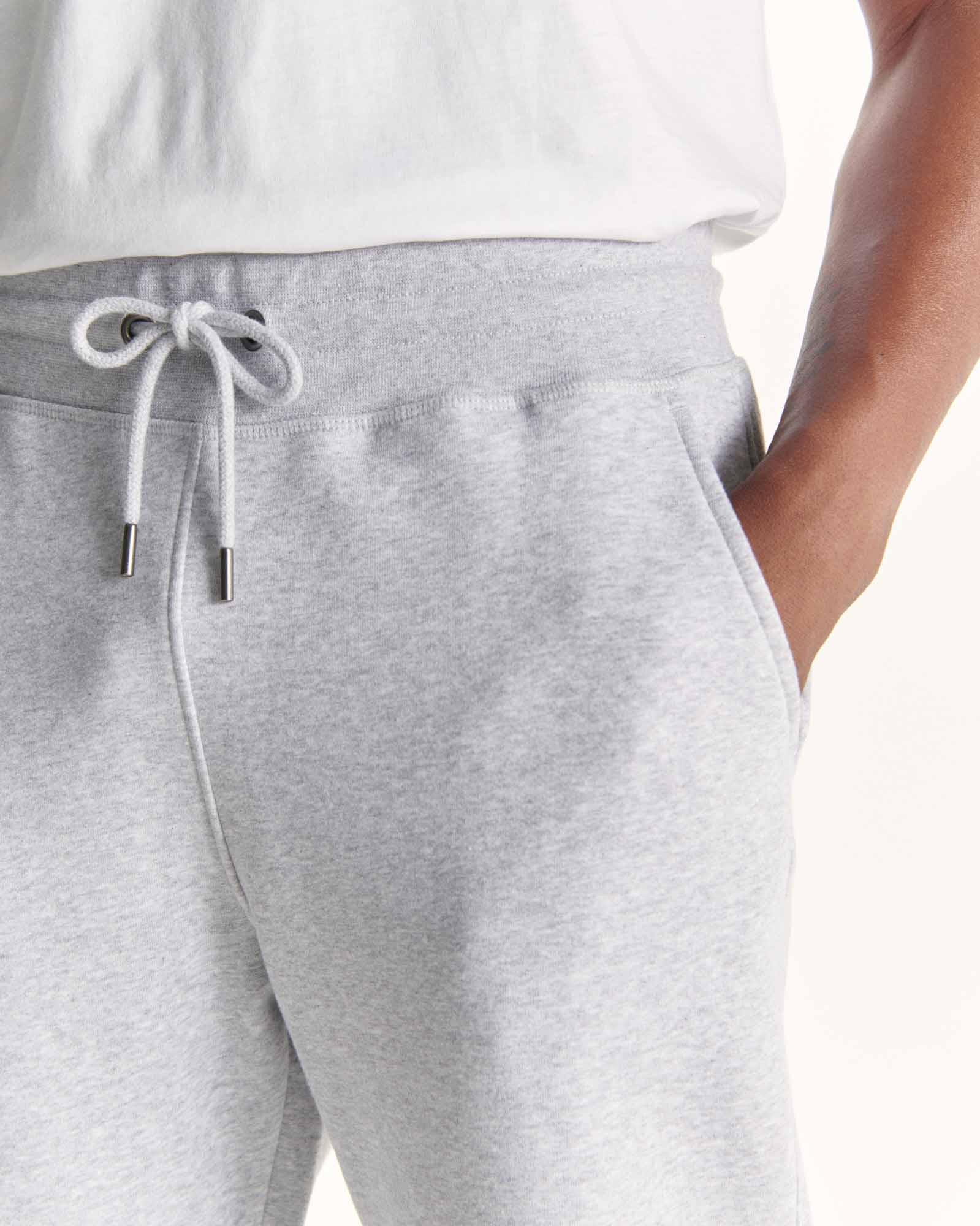 Jogpant homme en coton biologique Gris chiné Santiago