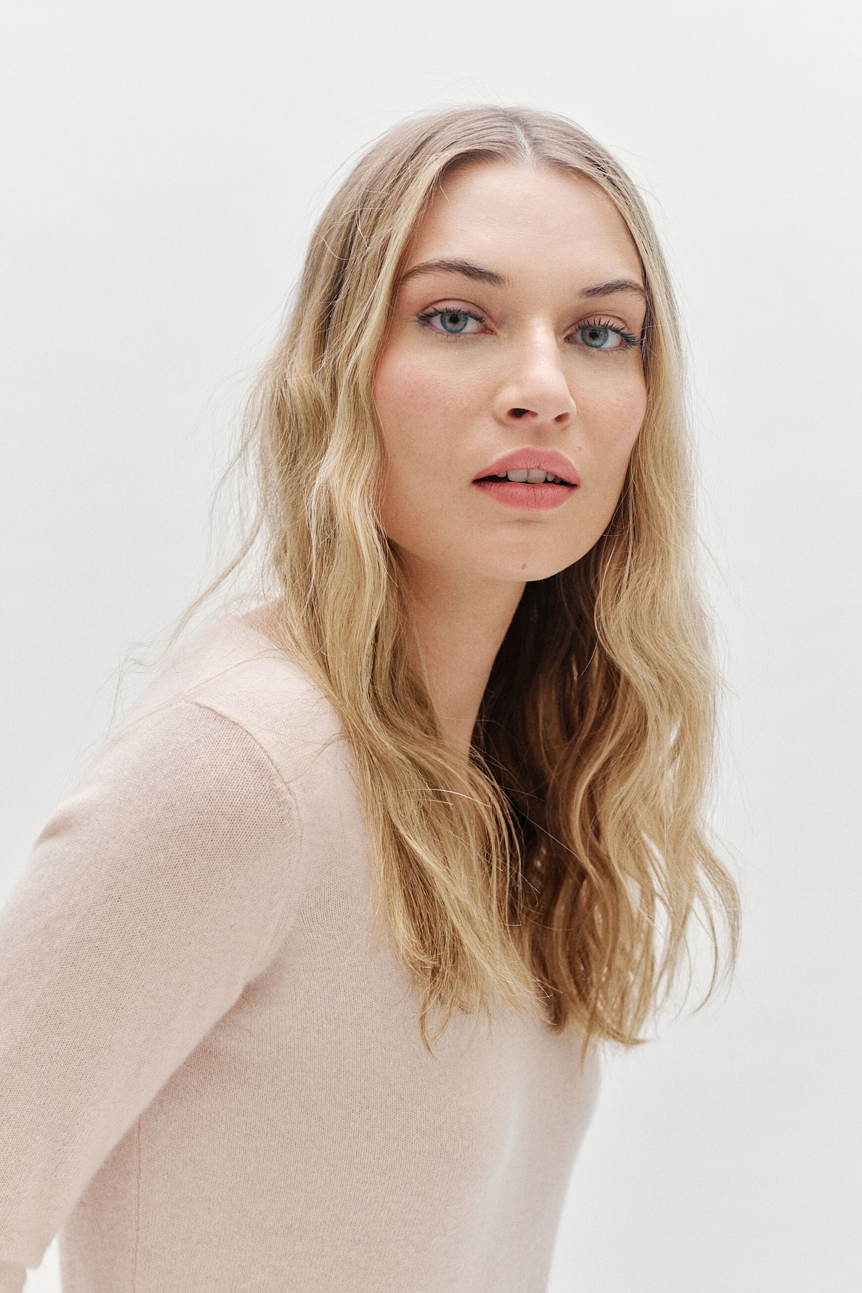pull eva 100% cachemire rose pastel femme