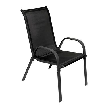 Mojawo Essgruppe Gartengarnitur Sitzgarnitur 5-teilig 90x90cm Non-Wood Anthrazit