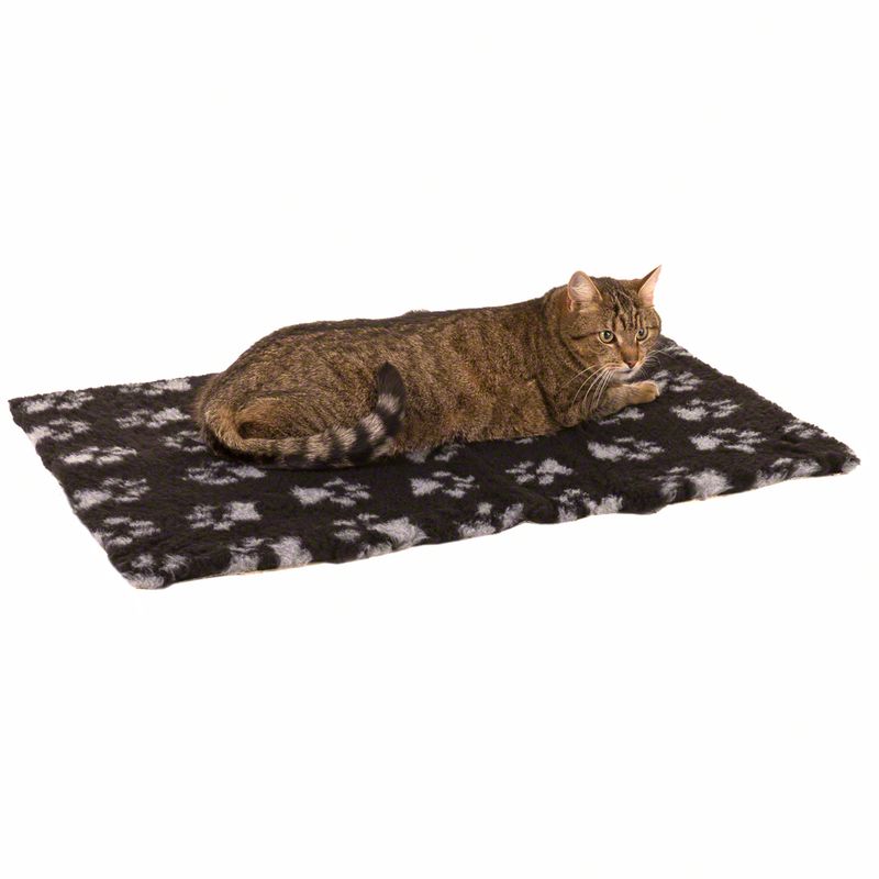 Vetbed Isobed SL Haustierdecke Paw, schwarz/grau