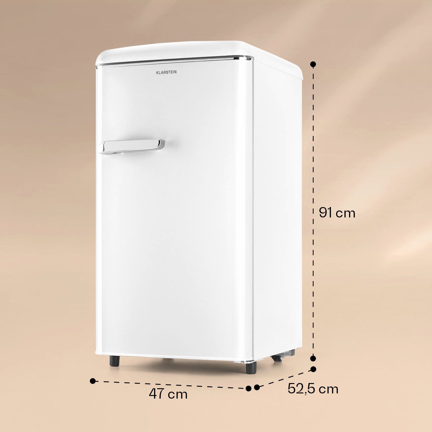Klarstein Gefrierschrank HEA20-Laika65-Cre 10036171, 91 cm hoch, 47 cm breit