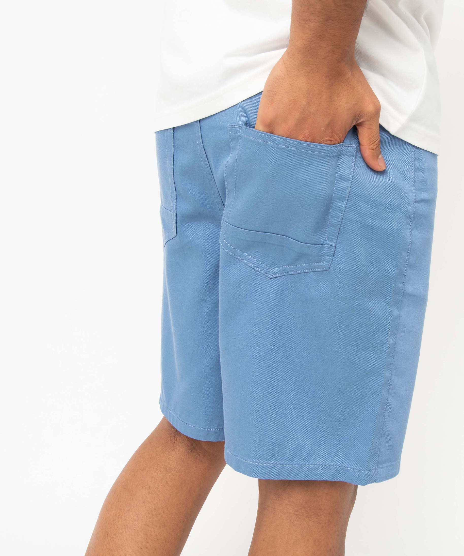 Bermuda homme en maille fine et fluide bleu | GEMO