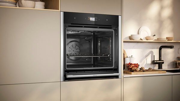 NEFF Einbaubackofen N 90 B64CS71N0, mit Teleskopauszug nachrüstbar, Hydrolyse