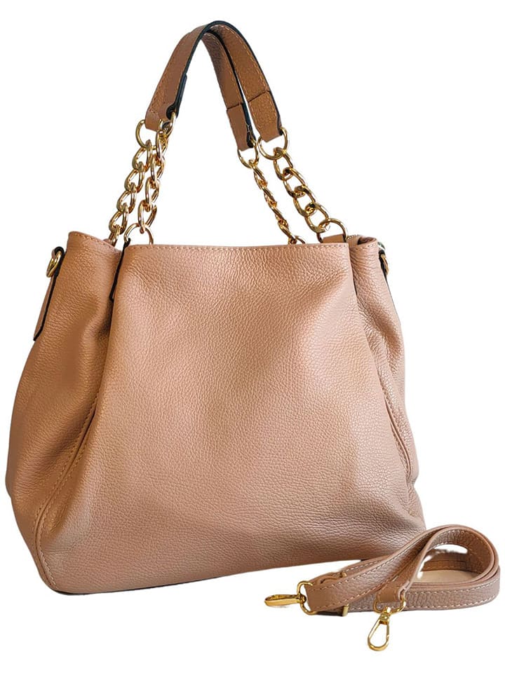 ORE10 Leder-Shopper in Rosa - (B)27 x (H)45 x (T)15 cm günstig kaufen onesize
