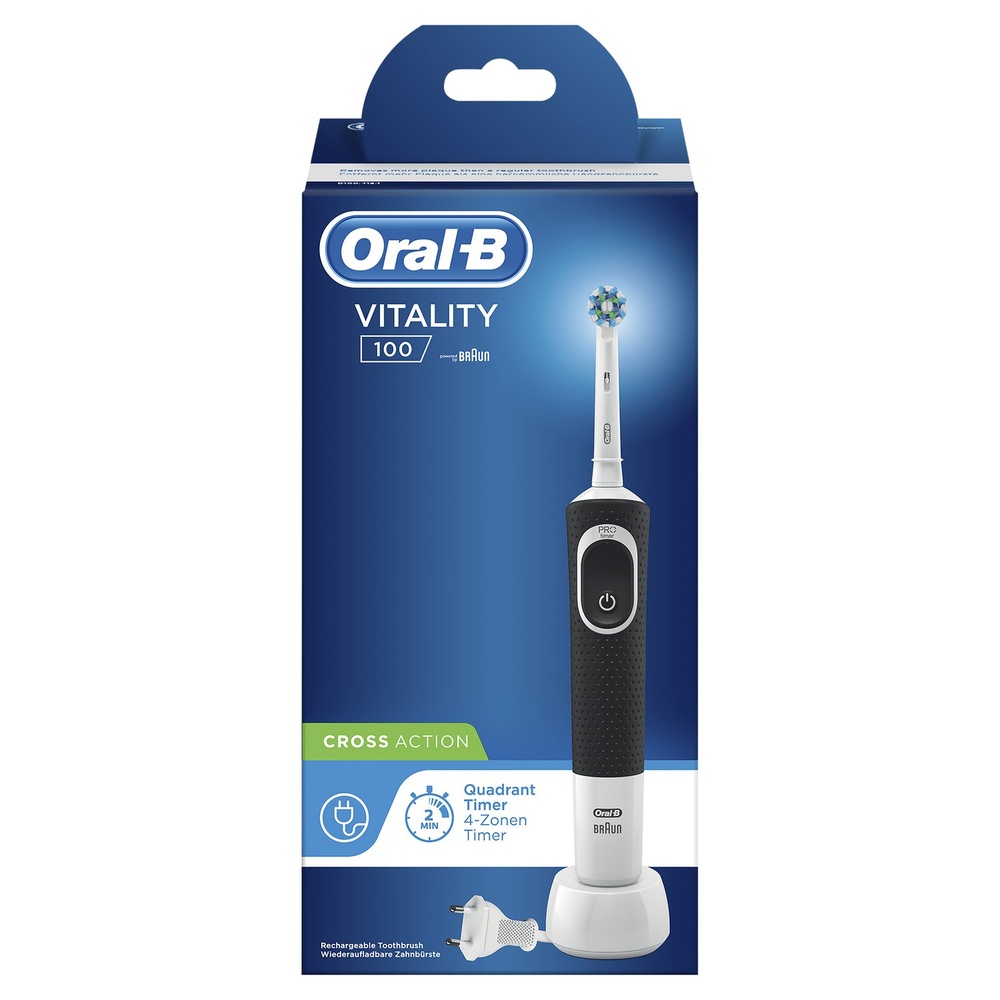 oral-b Oral-B Vitality 100 Brosse À Dents Électrique Noire Brosse À Dents Electrique