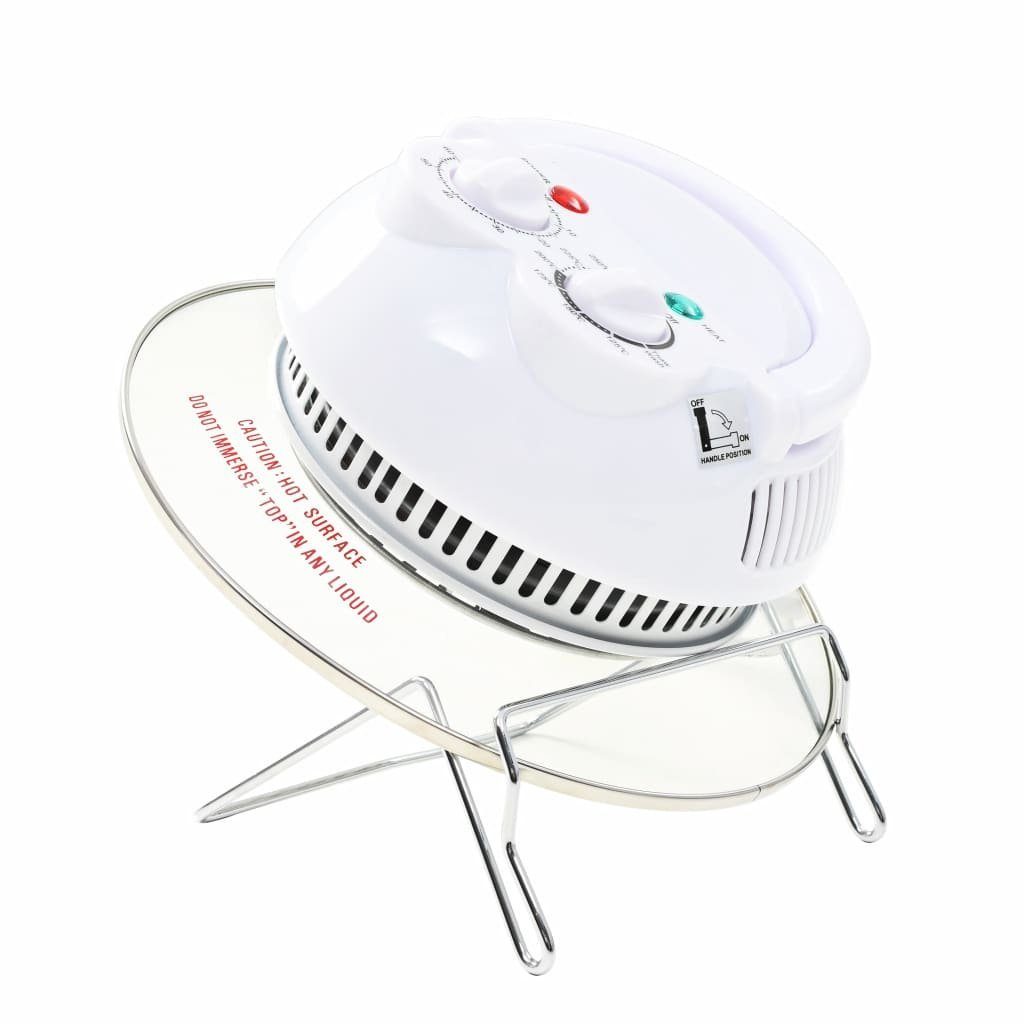 vidaXL Minibackofen Mini-Backofen Halogen-Konvektionsofen mit Erweiterungsring 800 W Minib