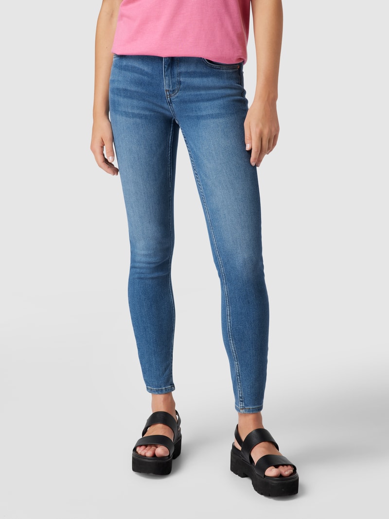 Skinny Fit Jeans mit Stretch-Anteil in dunkelblau