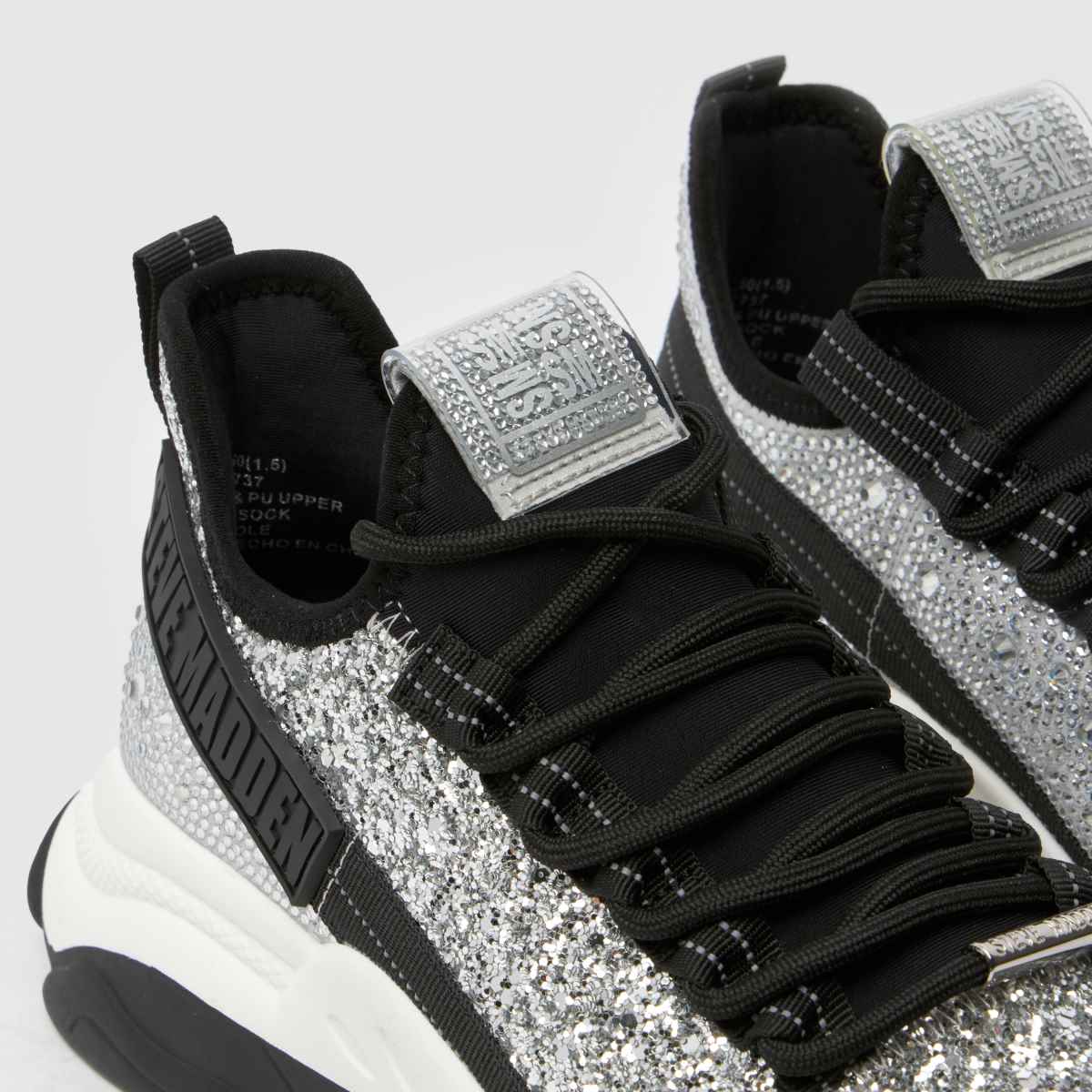 Steve Madden – Maxilla-G-Bling-sneakers i silverfärgad färg