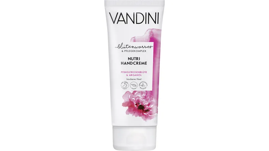 VANDINI NUTRI Handcreme Pfingstrosenblüte & Arganöl Normale bis trockene Haut 75 ml 75 ml