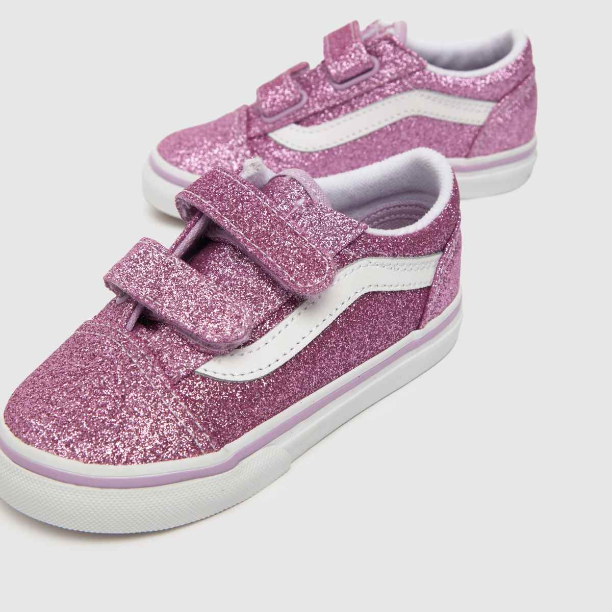 Vans Rózsaszín Old Skool V Csillámos Lány Kisgyermek Tornacipő