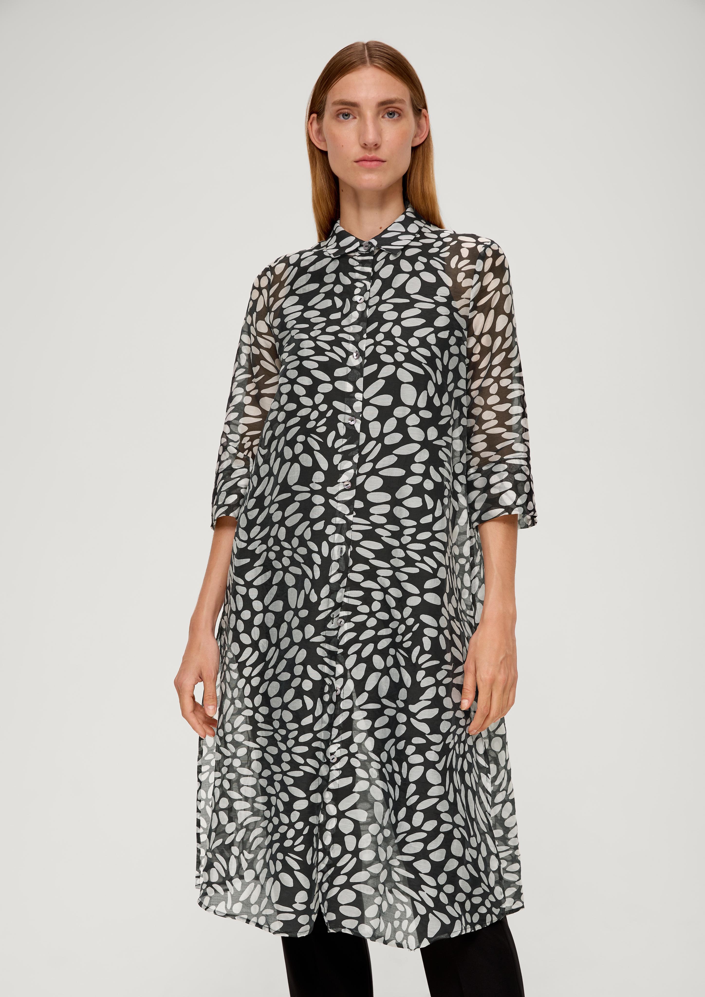 Lange Bluse aus Lyocellmix  2131805-99A0