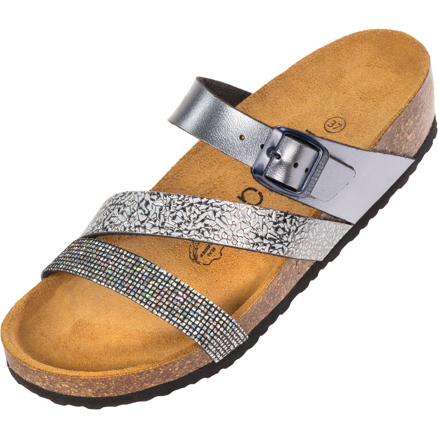 Palado Chios, Pantoletten, Damen, Metallic Grau
