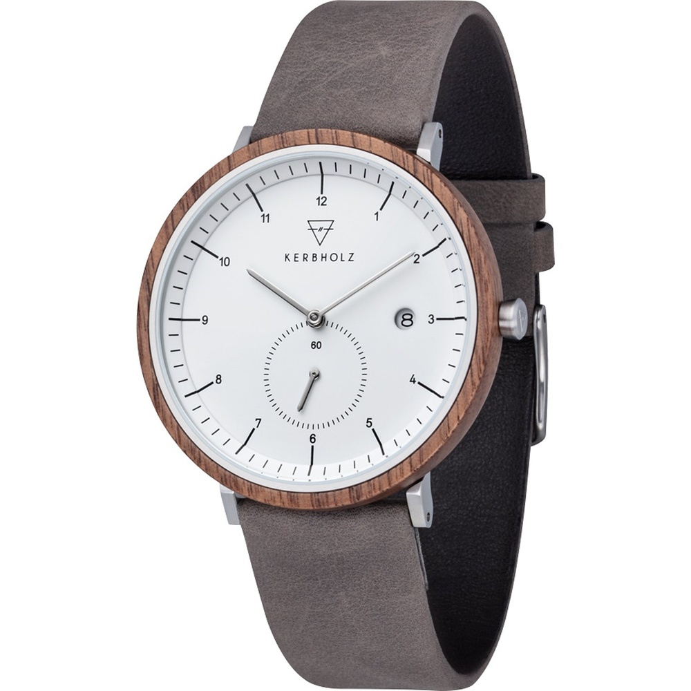 KERBHOLZ Montre pour hommes Bois, Acier inoxydable Montre
