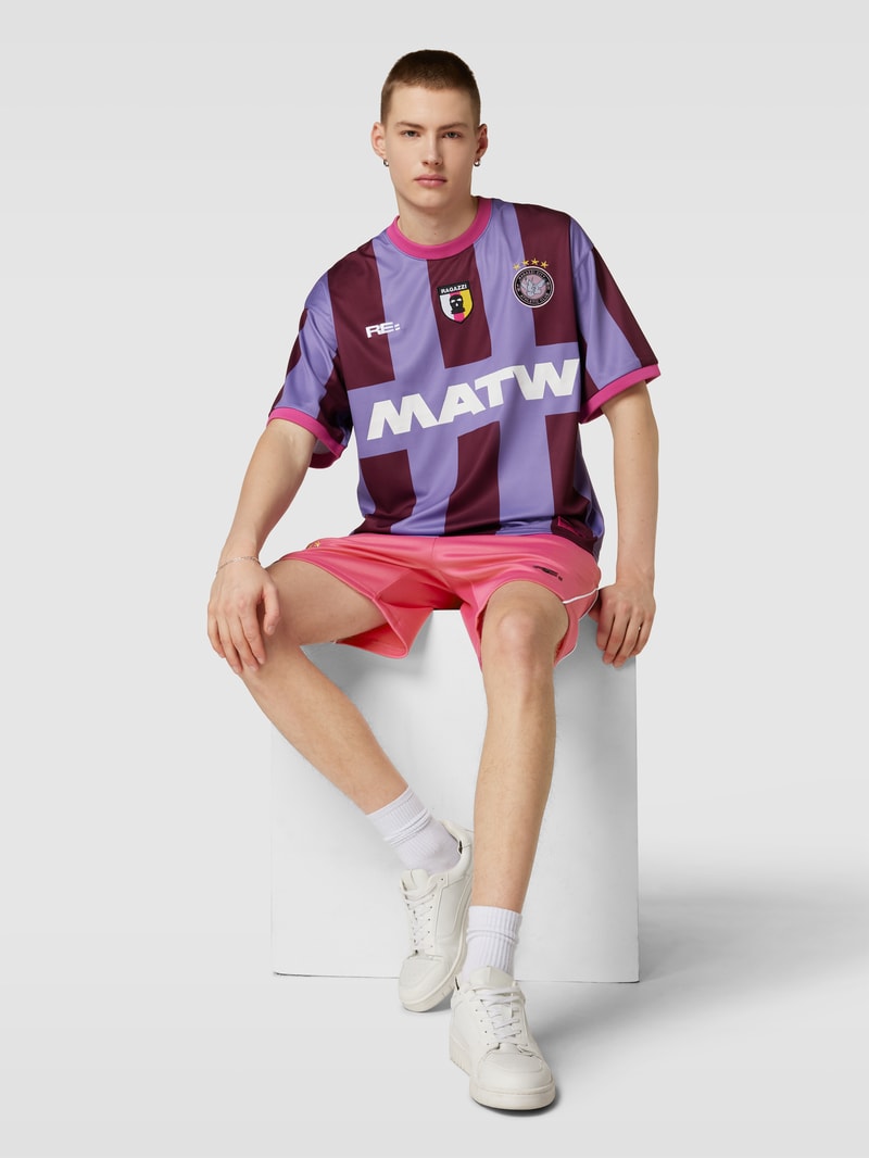 Shorts mit elastischem Bund - MATW x REVIEW Drop 10 in neon rot