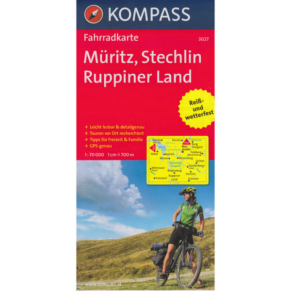 KORA-3027 MÜRITZ - STECHLIN 1:70T - Fahrradkarte