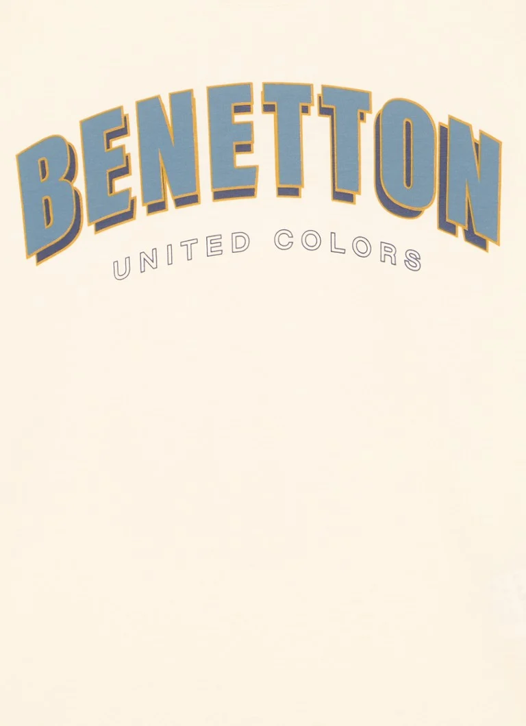 Benetton košulja dugih rukava s printom logotipa
