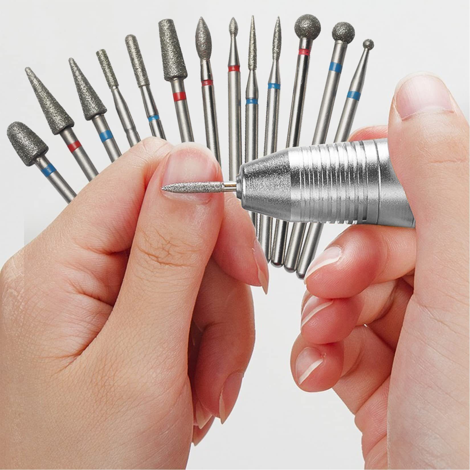Directin Polierfeile Nagelfräser Bits 30 Stück Professioneller Nagelfräser Aufsätze Aus, Nagelfräser Aufsätzeaus Entfernen Gel Acryl Nagelhaut