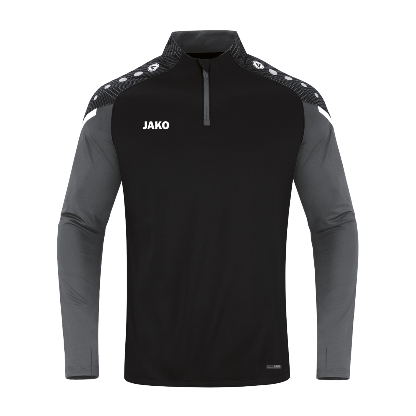 JAKO Performance Ziptop Kids Schwarz Grau F804