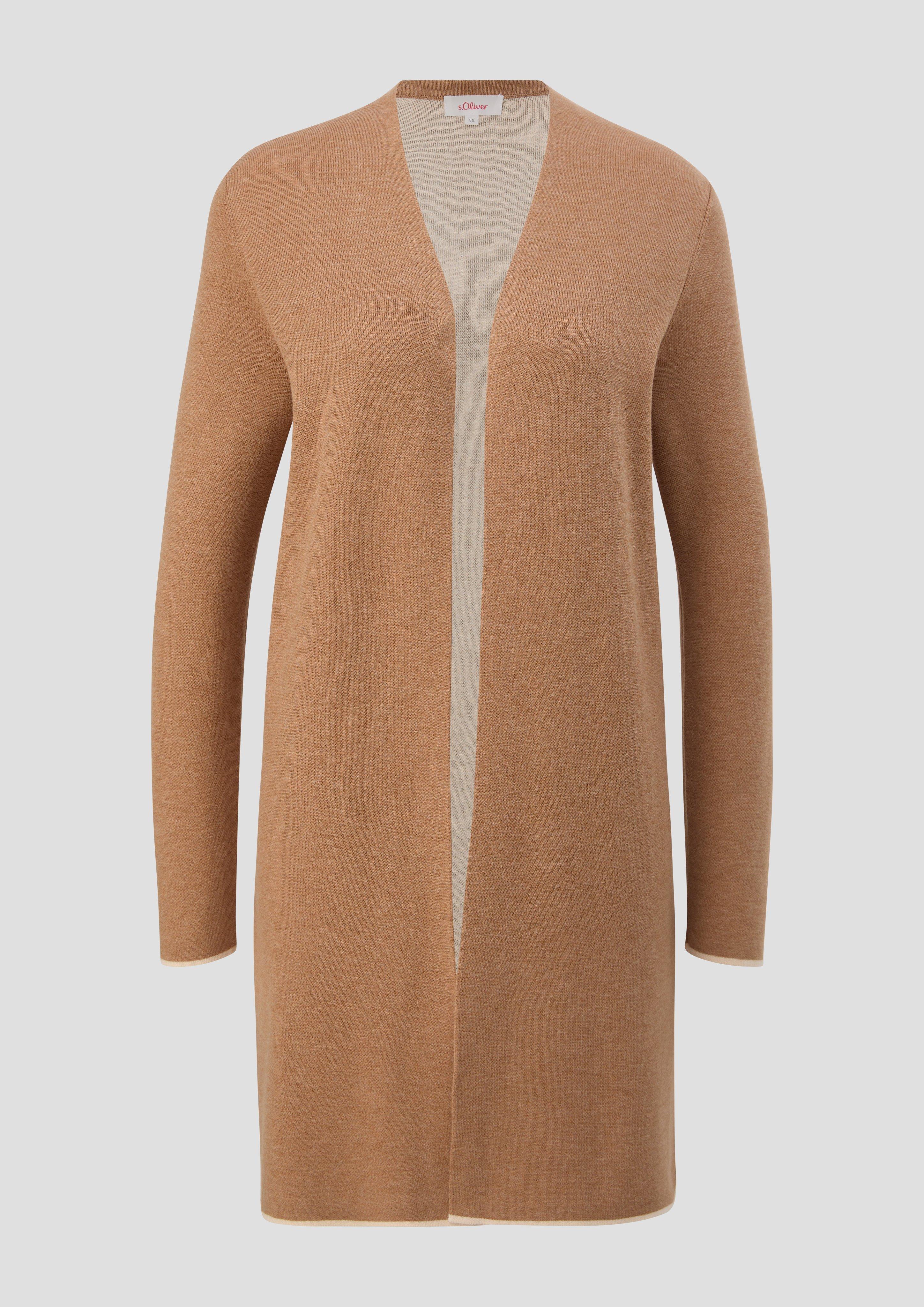 Long-Cardigan in Doubleface-Qualität  2138536-84W5
