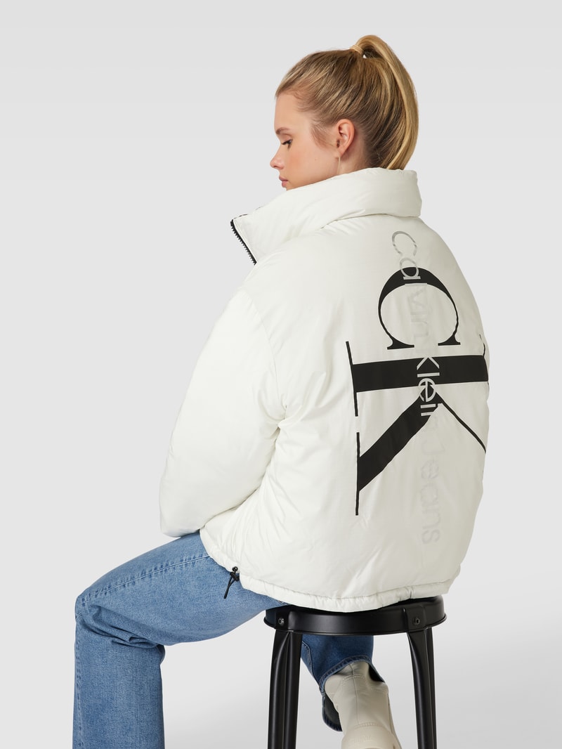 Oversized Wendejacke mit Steppnähten in offwhite