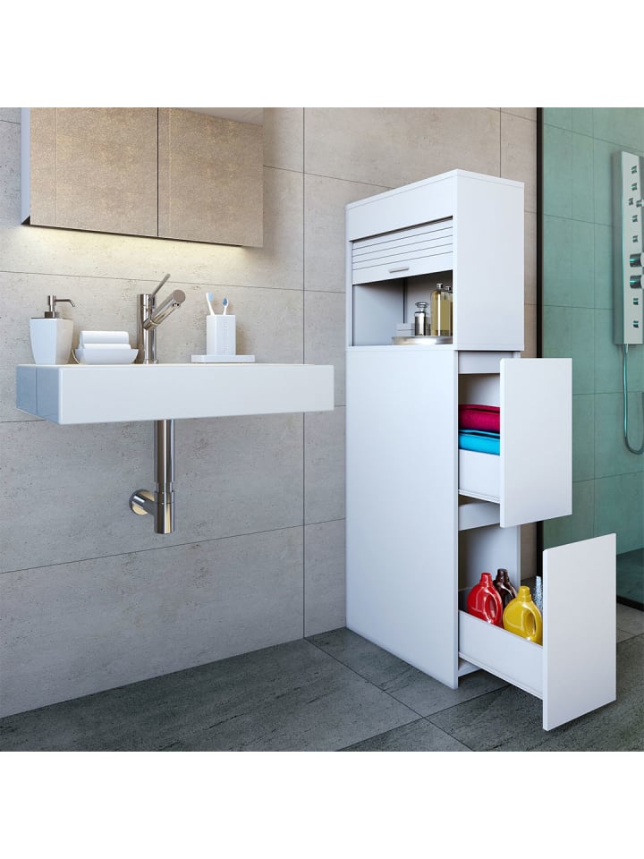 ebuy24 Badschrank Tasalo weiß Weiß 25 x 48 cm günstig kaufen onesize