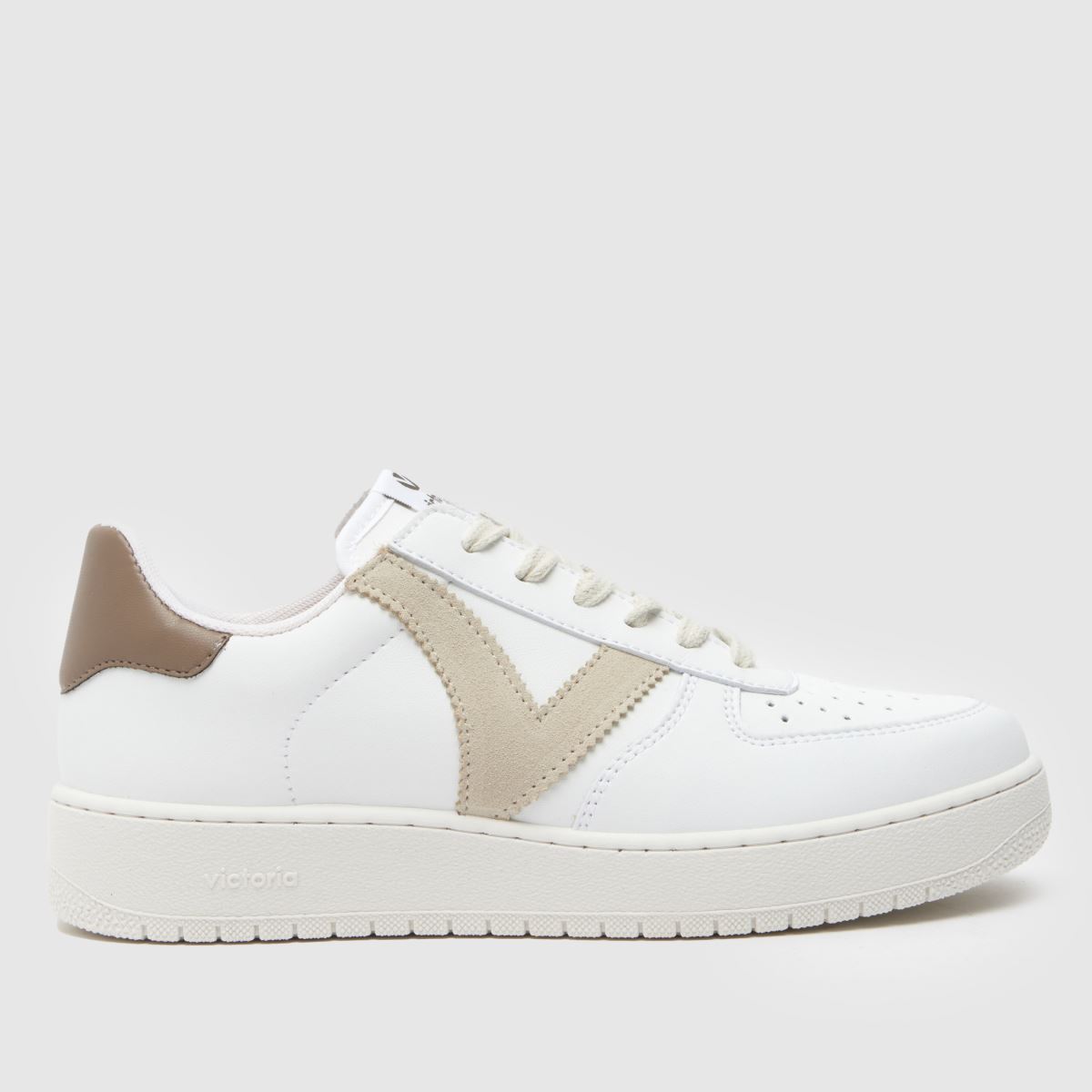 Victoria Madrid-sneakers i vitt och beige