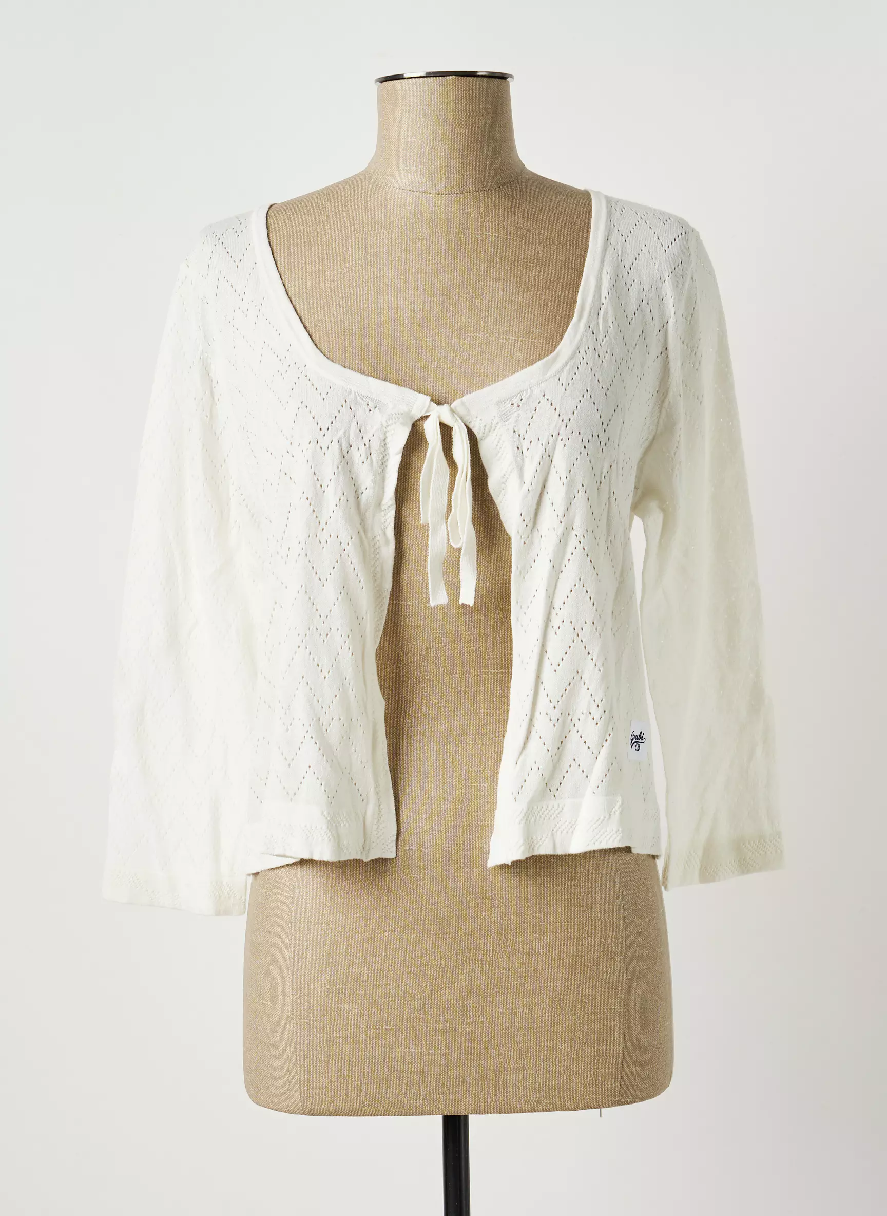 Goubi Cardigans Femme couleur blanc